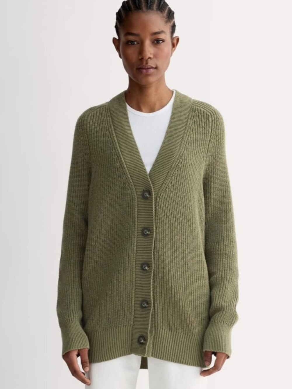 Everlane The Long Cacoon Cardigan Organic Cotton XL
